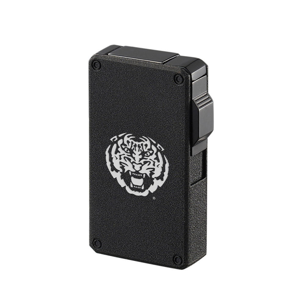 LSU Tiger Wind Resistant Torch Flame Lighter Charcoal Black