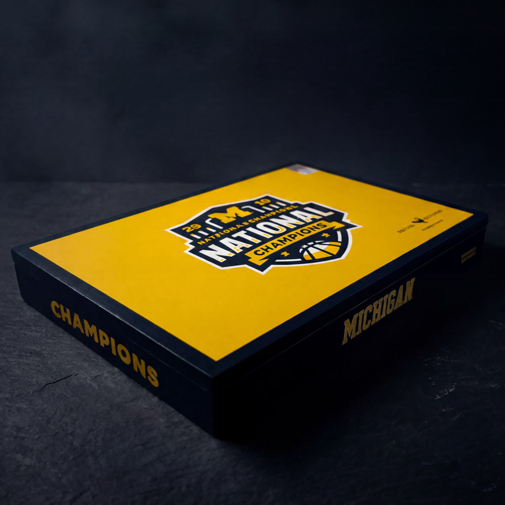 Officially Licensed Michigan National Champions Cigars | Maduro Collector's Box of 10