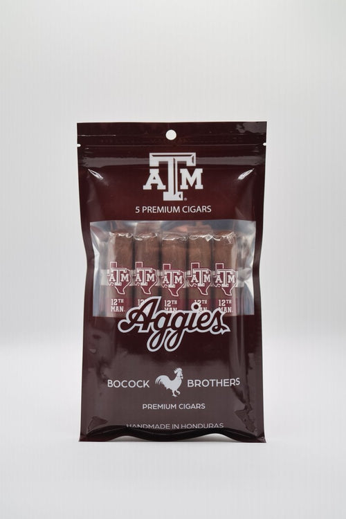 Texas A&M Aggie Habano premium cigar 5-pack in Toro, officially licensed
