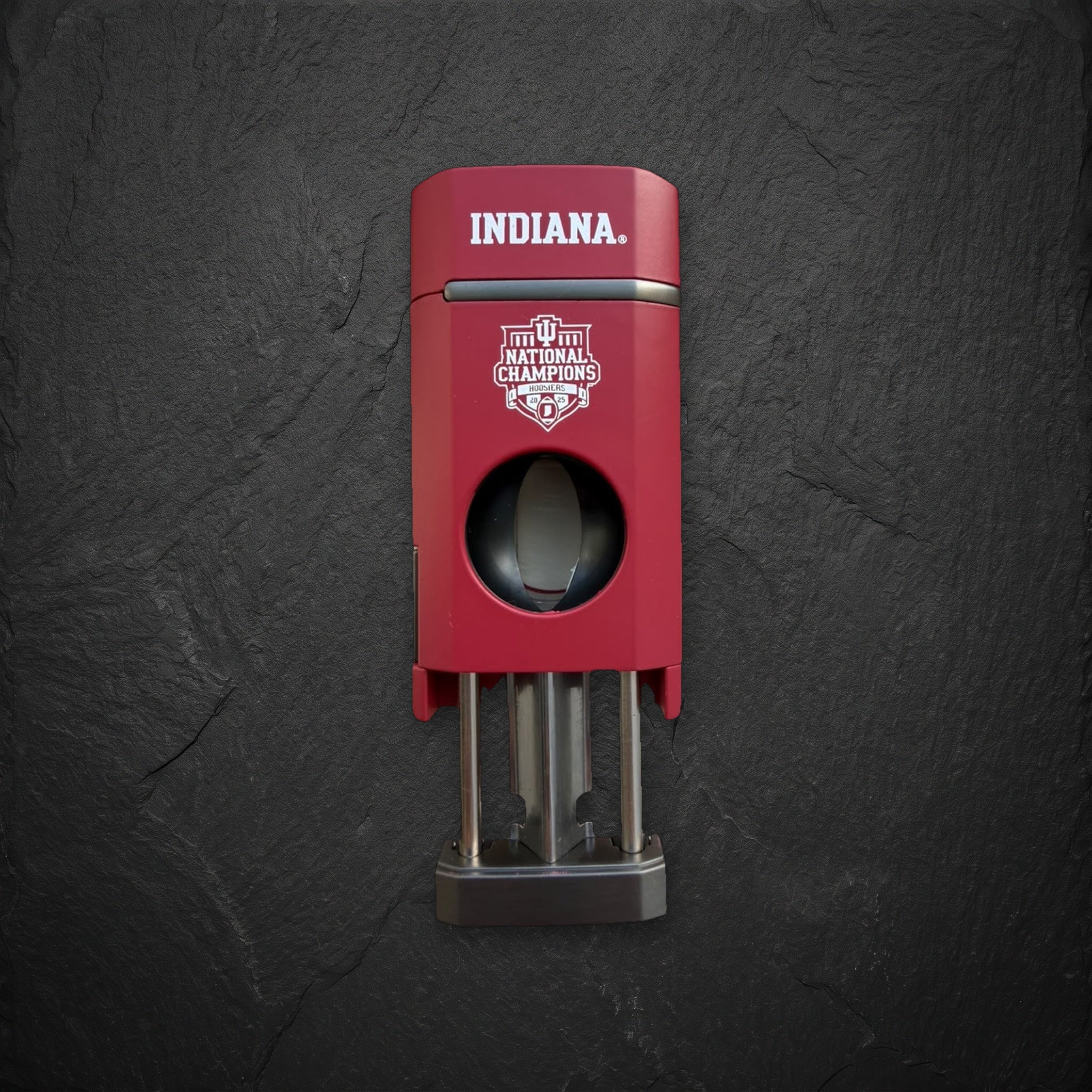 Indiana Hoosiers cigar lighter with fold-out cigar rest