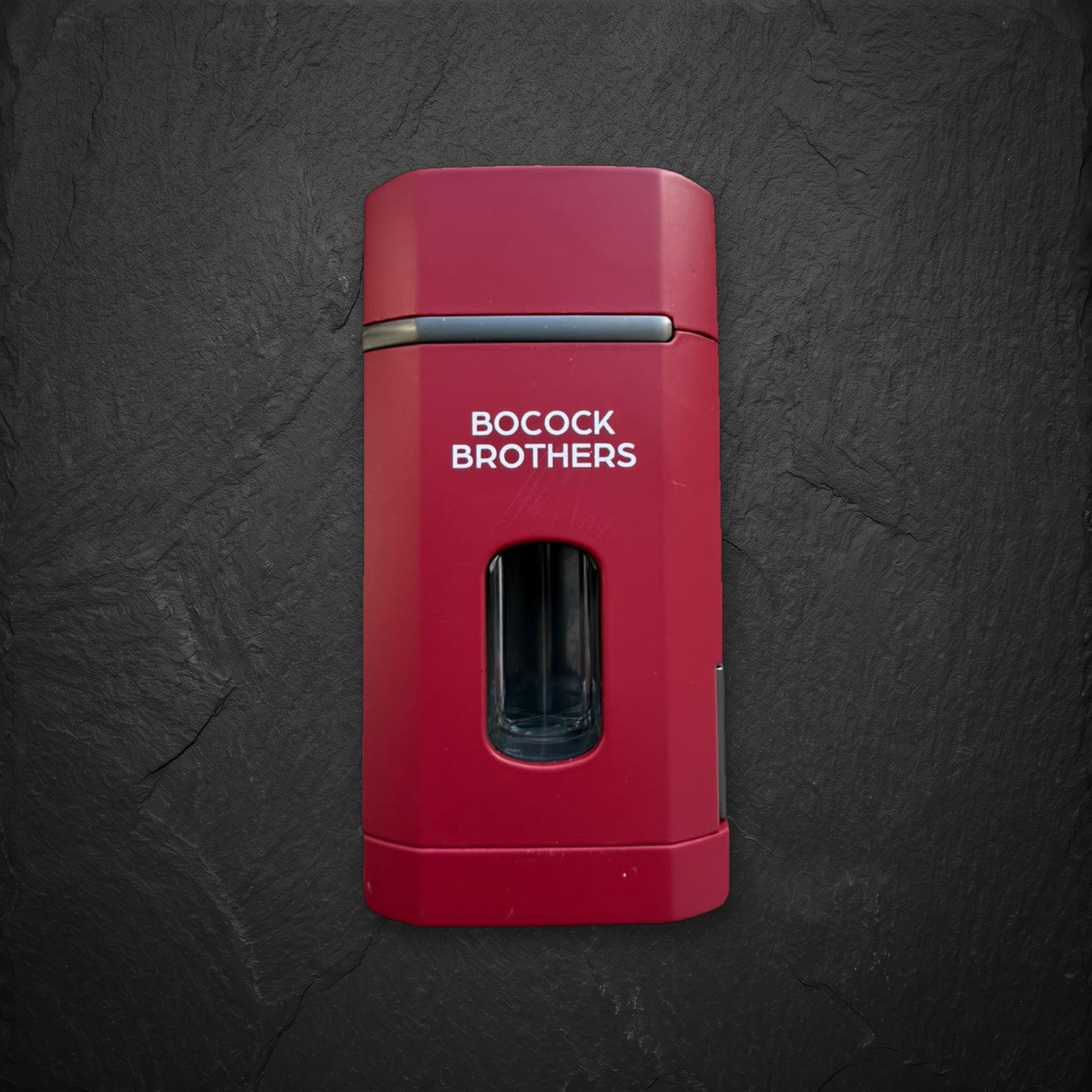 Indiana Hoosiers cigar lighter back with Bocock Brothers wordmark