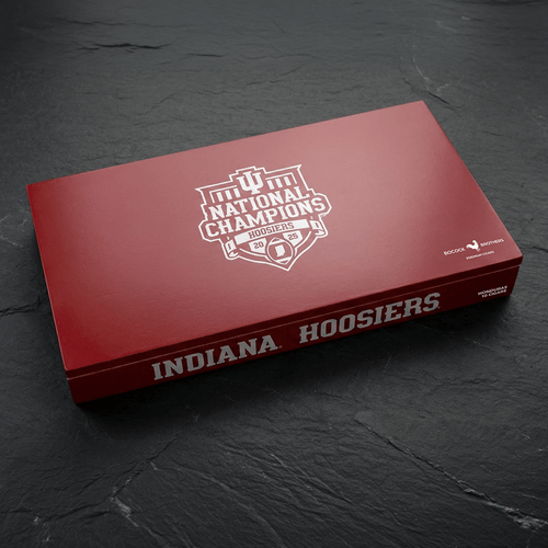 Indiana Hoosiers National Championship cigar box, officially licensed 10 count