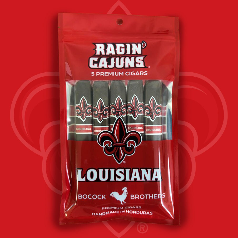 Louisiana Ragin' Cajuns Officially Licensed Premium Cigars 5 - Pack - Collegiate Athletics