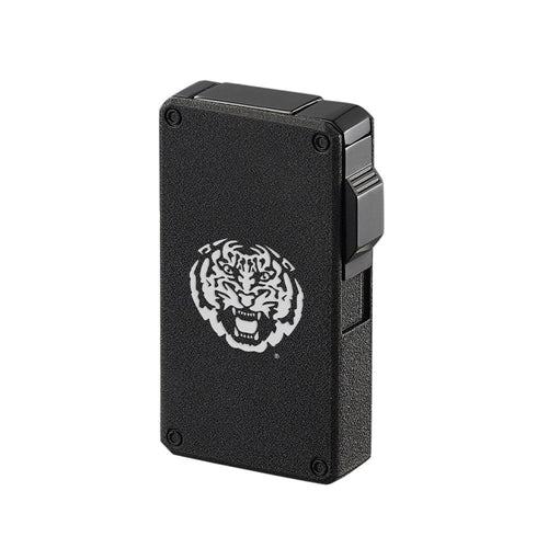 LSU Tigers wind resistant torch cigar lighter in charcoal black