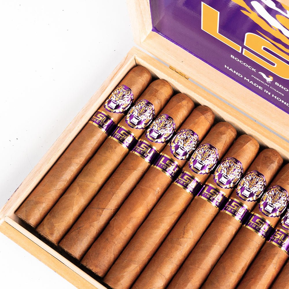 LSU TIGERS Habano Wrapper: 20 Box Count - Collegiate Athletics