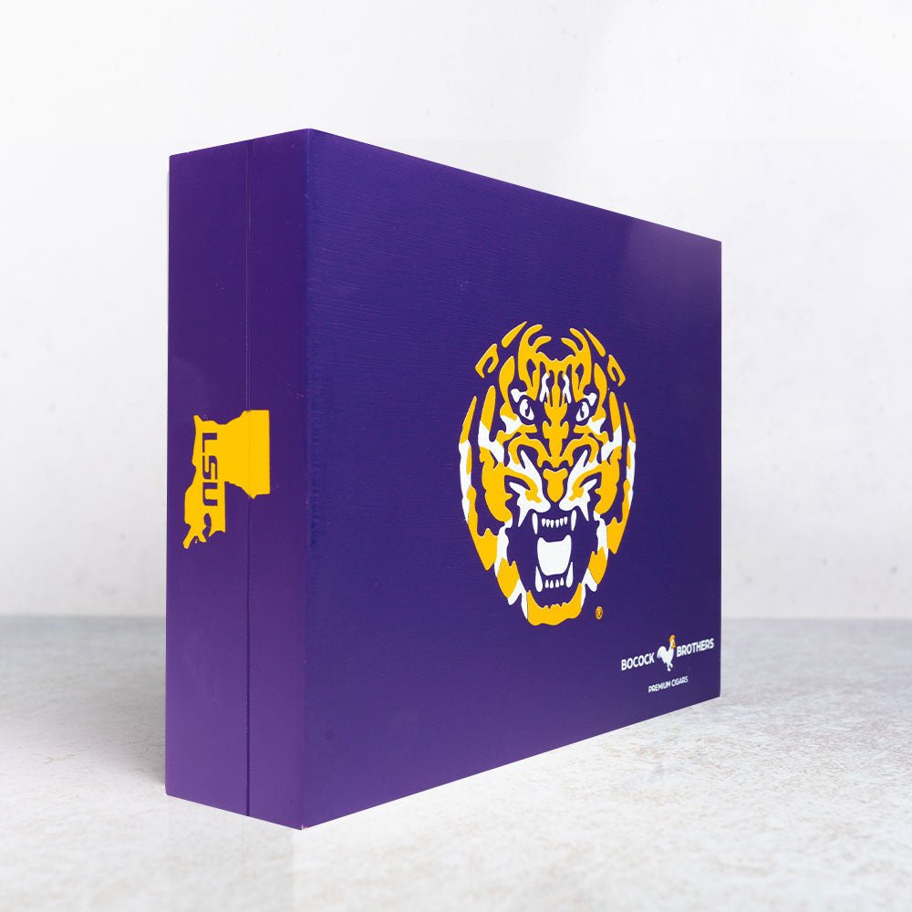 LSU TIGERS Habano Wrapper: 20 Box Count - Collegiate Athletics