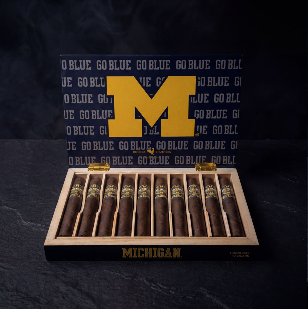 Officially Licensed Michigan National Champions Cigars | Maduro Collector's Box of 10 - Collegiate Athletics
