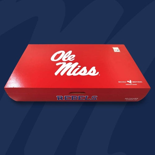 Ole Miss Rebels Corojo premium cigars, officially licensed 20 count box
