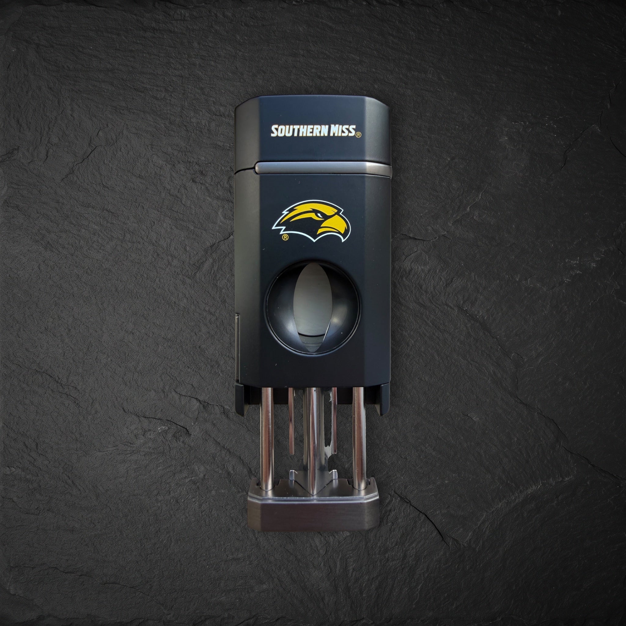 Southern Miss Golden Eagles cigar lighter with fold-out cigar rest