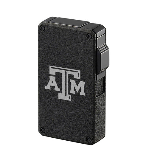 Texas A&M Aggies wind resistant torch cigar lighter in charcoal black