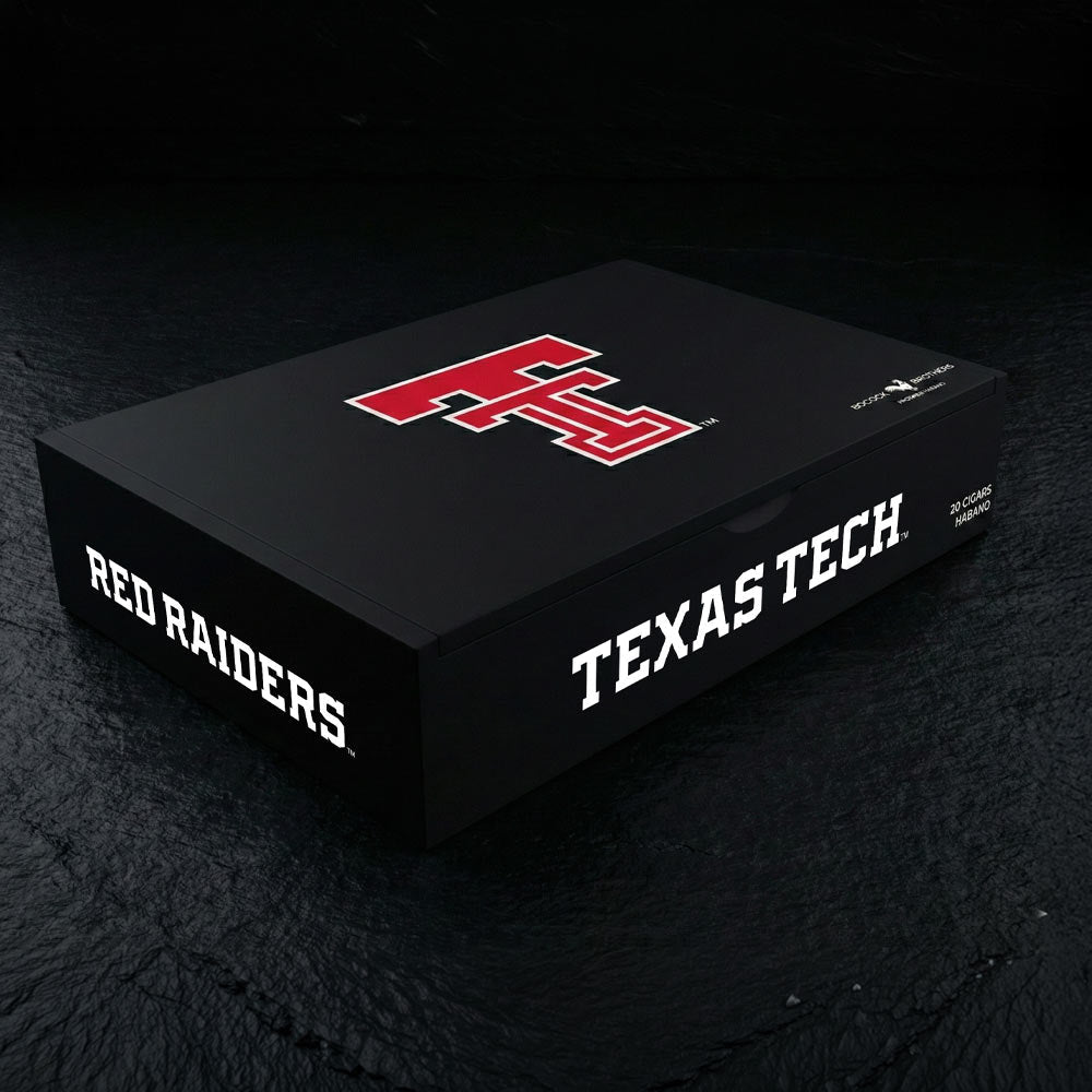 Texas Tech Red Raiders Officially Licensed Premium Cigars | Habano 20 - Count Toro Box - Collegiate Athletics