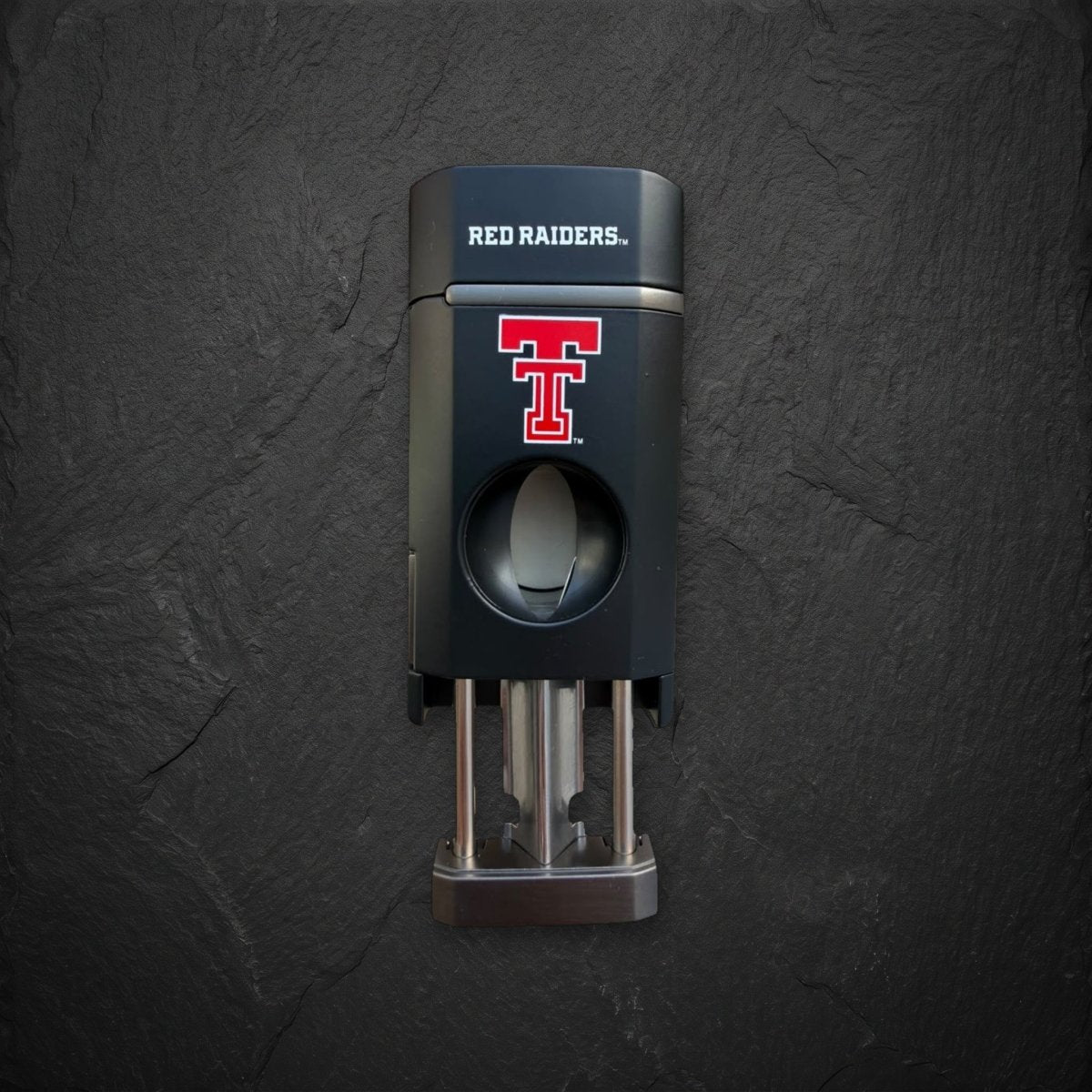 Texas Tech Red Raiders Triple Torch Cigar Lighter with Spring V Cutter | Officially Licensed Collegiate | Bocock Brothers - Collegiate Athletics
