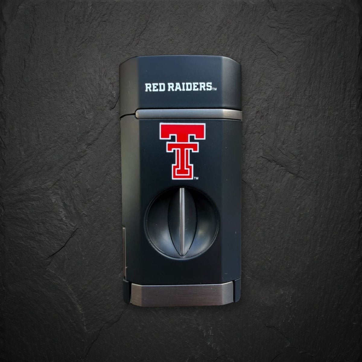 Texas Tech Red Raiders Triple Torch Cigar Lighter with Spring V Cutter | Officially Licensed Collegiate | Bocock Brothers - Collegiate Athletics