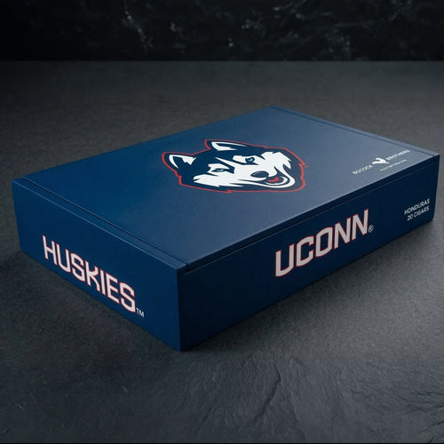 UConn Huskies premium cigars, officially licensed 20 count Toro box