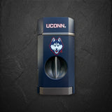 UConn Huskies Triple Torch Cigar Lighter with Spring V Cutter | Officially Licensed Collegiate | Bocock Brothers