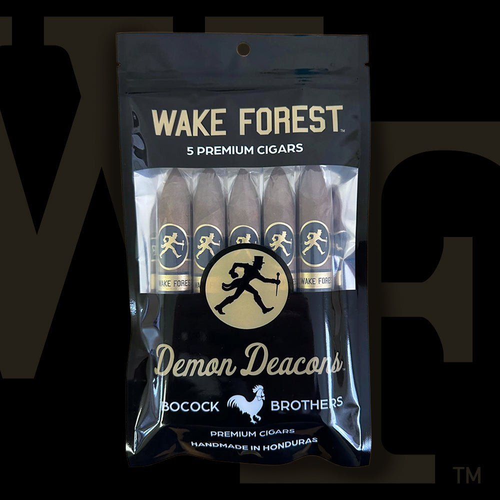 Wake Forest Demon Deacons Officially Licensed Premium Cigars 5-Pack