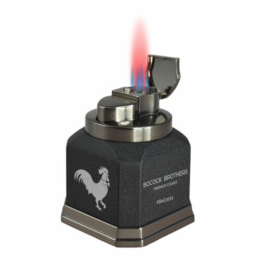 Bocock Brothers Quad Flame Cigar Lighter - Gunmetal - Collegiate Athletics