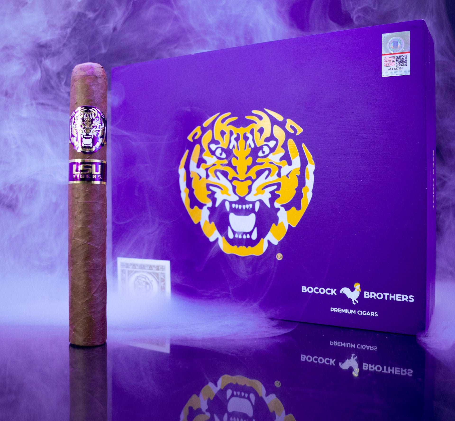 LSU TIGERS Habano Wrapper: 20 Box Count