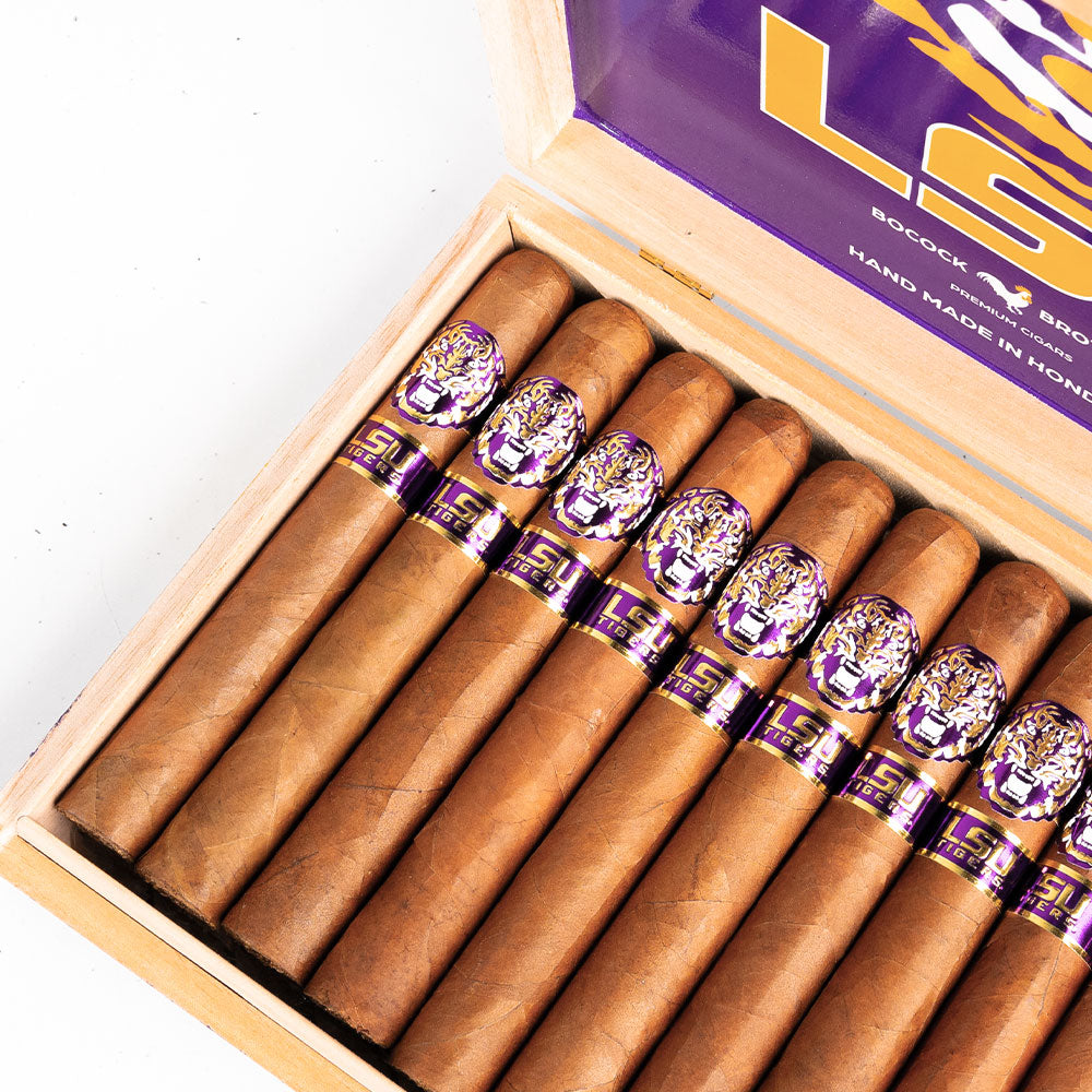 LSU TIGERS Habano Wrapper: 20 Box Count