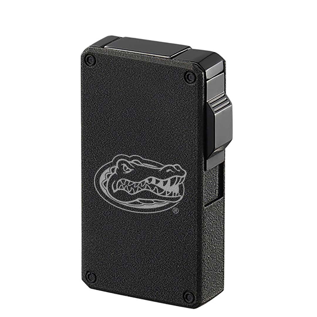 Gators Wind Resistant Torch Flame Lighter Charcoal Black