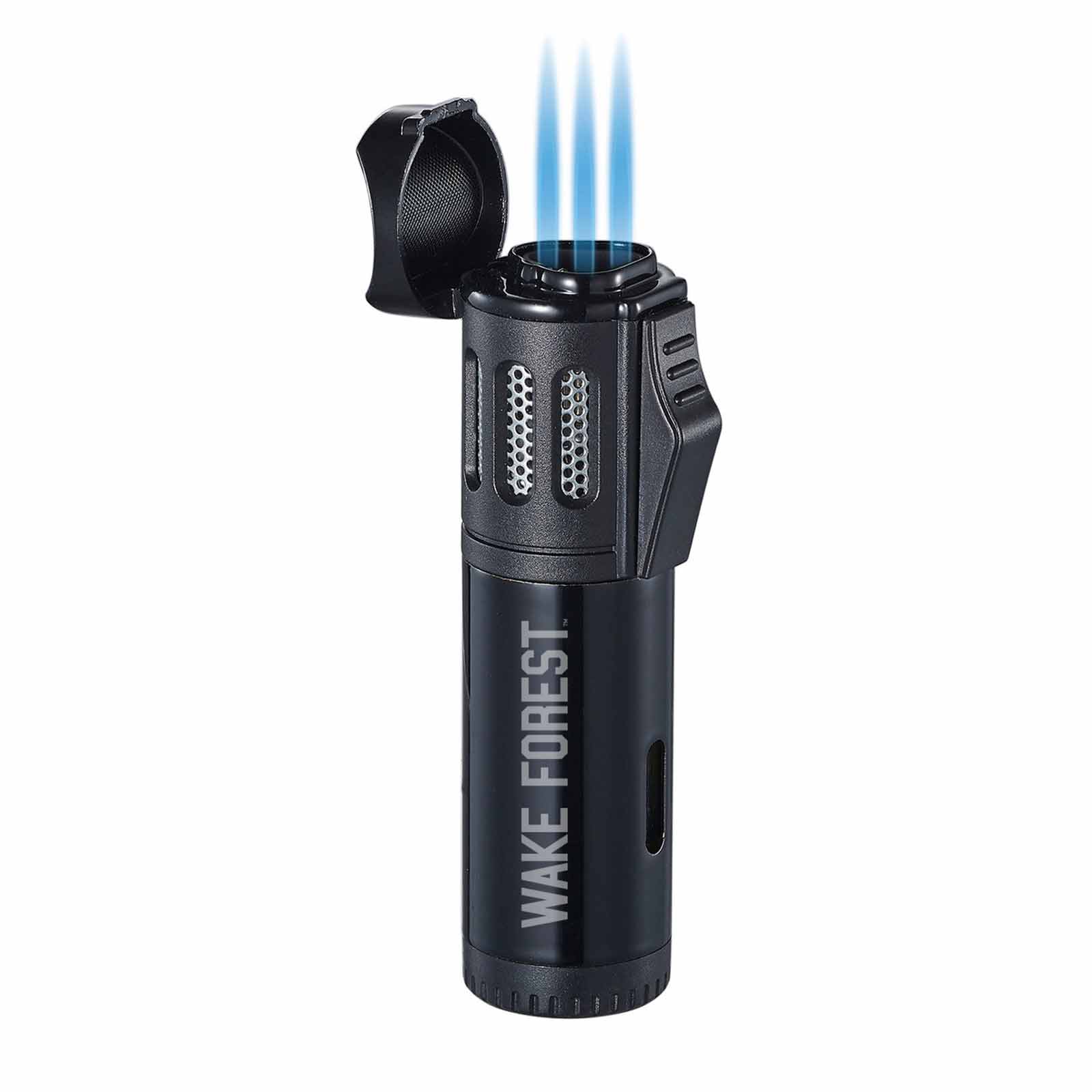 Wake Forest Triple Flame Torch Lighter Black