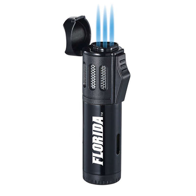 Florida Gators triple flame torch cigar lighter in black
