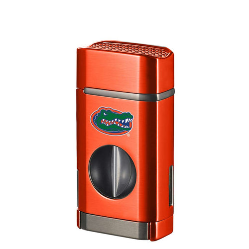 Florida Gators triple torch cigar lighter with spring V cutter