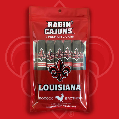 Louisiana Ragin' Cajuns premium cigar 5-pack, officially licensed