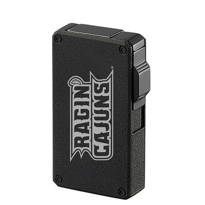 Louisiana Ragin' Cajuns wind resistant torch cigar lighter in charcoal black