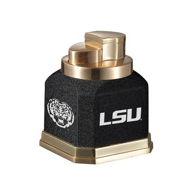 LSU Tigers quad flame cigar lighter in black and gold