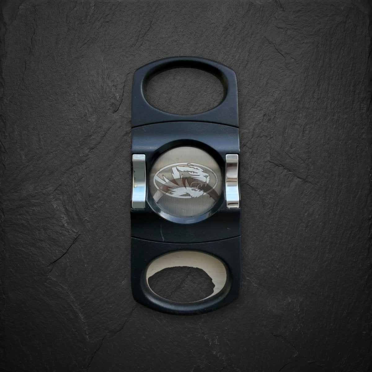 Missouri Tigers Mizzou Double Guillotine Cigar Cutter | Officially Licensed Collegiate | Bocock Brothers - Collegiate Athletics