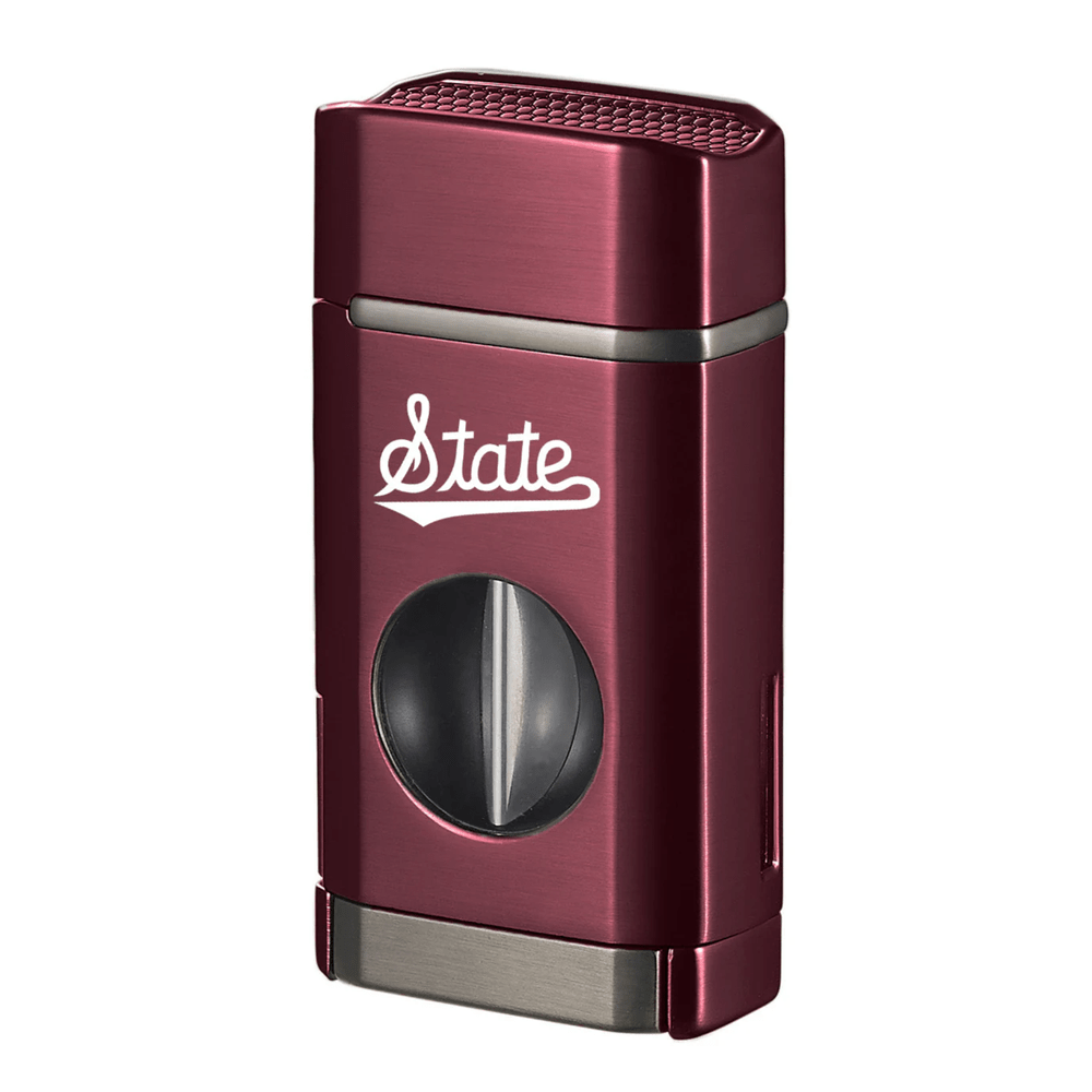 MSU Triple Torch Flame Lighter W/ Spring V Cutter - Collegiate Athletics