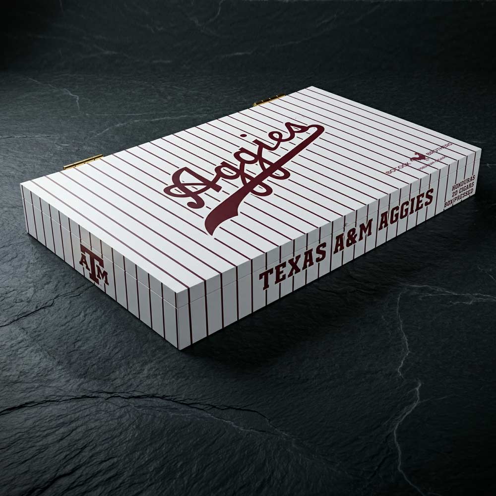 Texas A&M Aggies Pinstripe Edition Cigars | Officially Licensed | 20 - Count Box - Collegiate Athletics