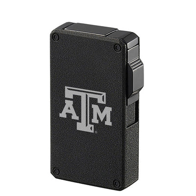 Texas A&M Aggies wind resistant torch cigar lighter in charcoal black