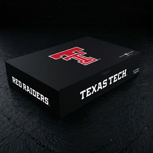 Texas Tech Red Raiders Habano premium cigars, officially licensed 20 count Toro box