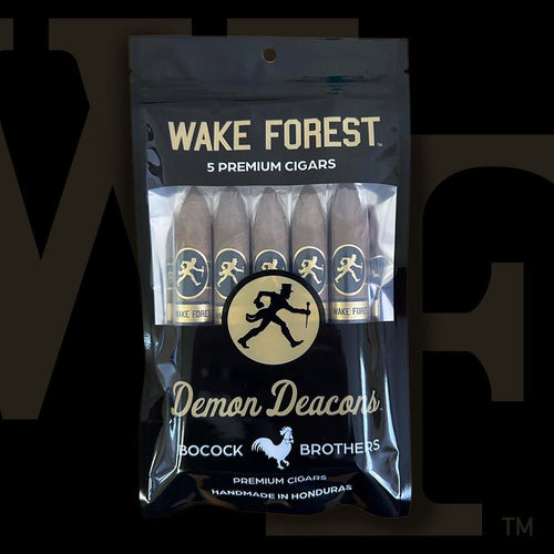 Wake Forest Demon Deacons premium cigar 5-pack, officially licensed