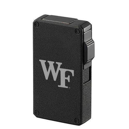 Wake Forest Demon Deacons wind resistant torch cigar lighter in charcoal black